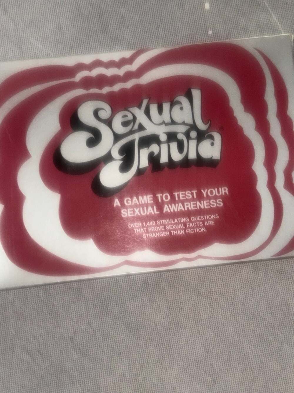 Vintage Sexual Trivia Board Game A Game To Test Your Sexual Awareness